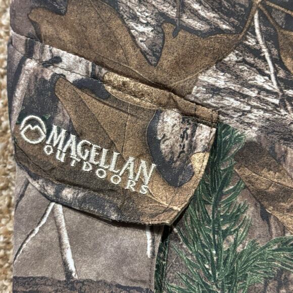 Magellan Woodland Camo Cargo Shorts Hunting Outdoor Men's Medium (31-33) - Picture 6 of 8